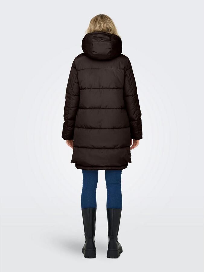 Only Gewatteerde jas ONLNEWNORA LONG PUFFER COAT LIFE CC OTW