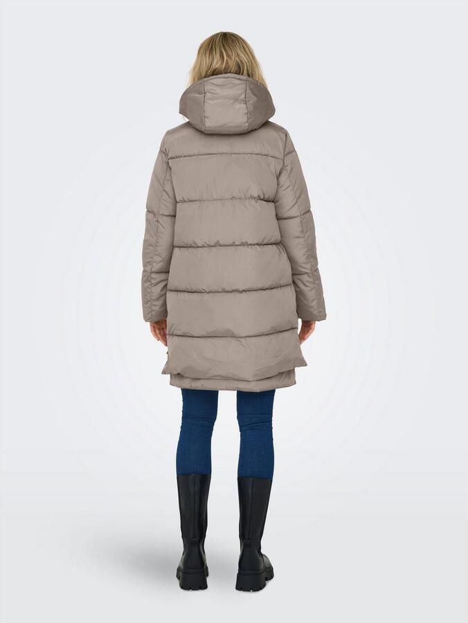Only Gewatteerde jas ONLNEWNORA LONG PUFFER COAT LIFE CC OTW