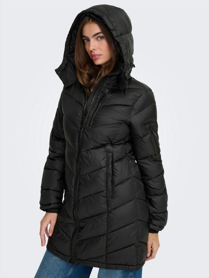 Only Gewatteerde jas ONLTAHIA LW QUILTED COAT CC OTW - Foto 2