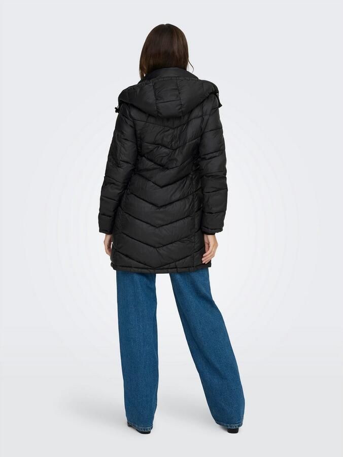 Only Gewatteerde jas ONLTAHIA LW QUILTED COAT CC OTW - Foto 4