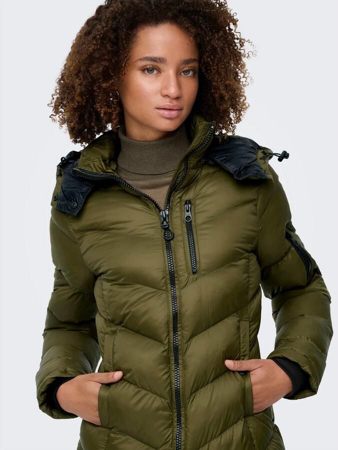 Only Gewatteerde jas ONLTAHIA LW QUILTED COAT CC OTW - Foto 2