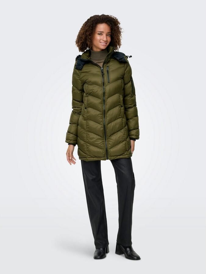 Only Gewatteerde jas ONLTAHIA LW QUILTED COAT CC OTW - Foto 3