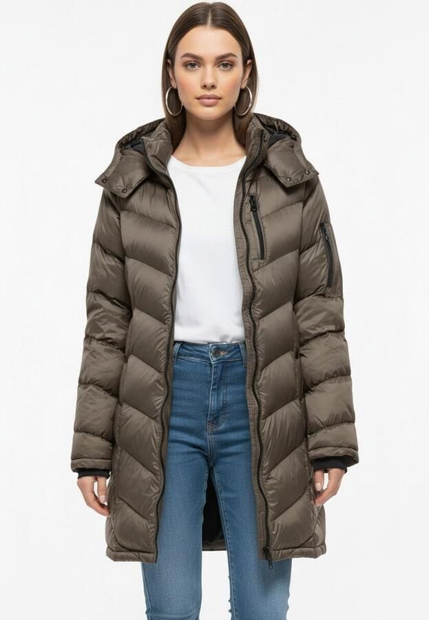 Only Gewatteerde jas ONLTAHIA LW QUILTED COAT CC OTW - Foto 3