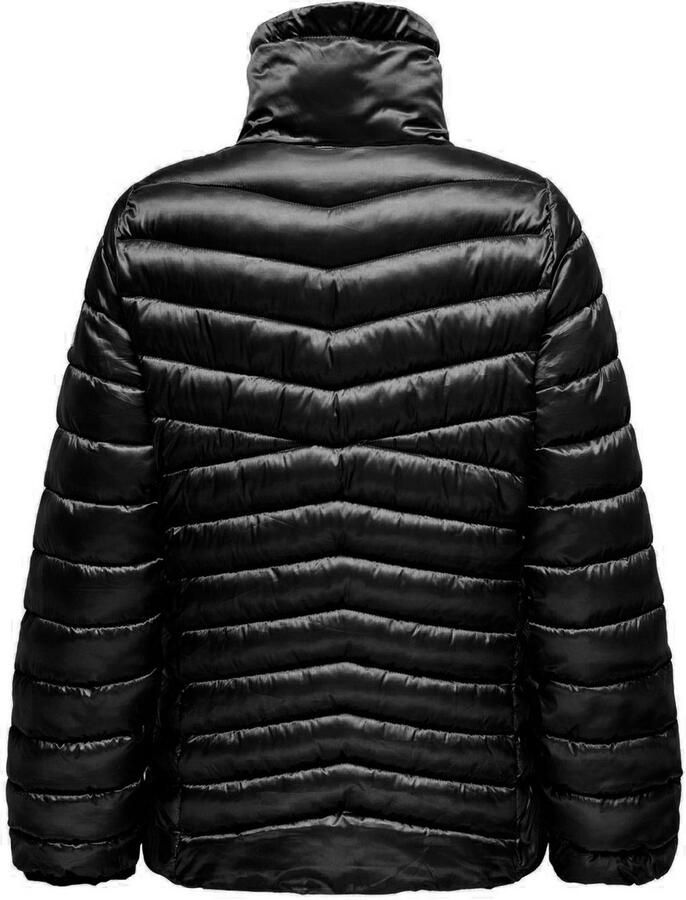 Only Gewatteerde jas ONLVEGA QUILTED LIFE JACKET CC OTW regular fit modisch materiaalmix doorgestikt opstaande kraag
