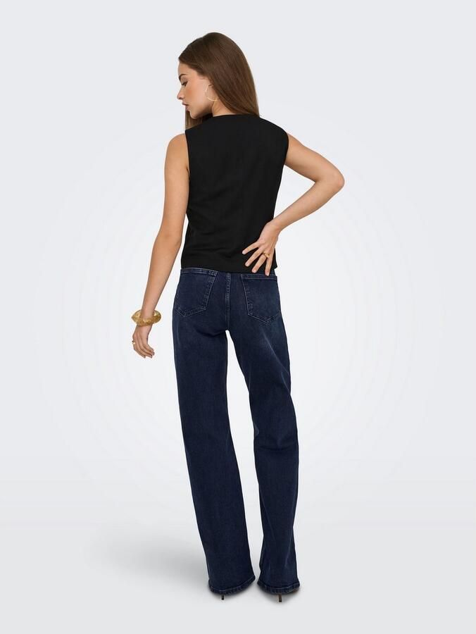 Only Wide fit high rise damesjeans met katoen model 'JUICY' - Foto 5