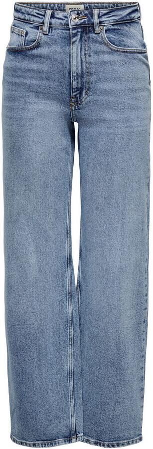 ONLY high waist wide leg jeans ONLJUICY medium blue denim - Foto 17