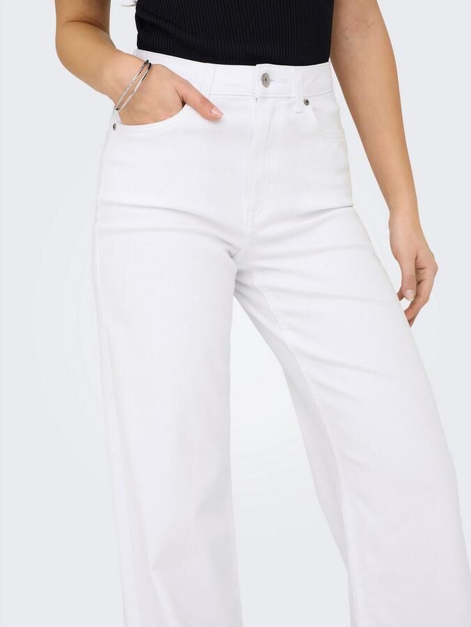 Only High-waist jeans ONLMADISON BLUSH HW WIDE DNM CRO NOOS - Foto 4