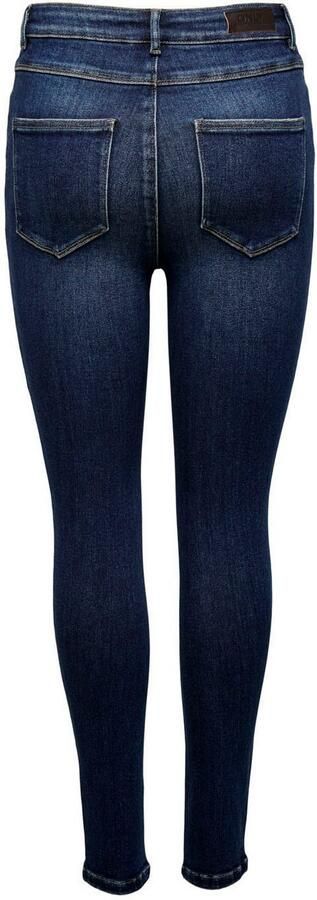 ONLY high waist skinny jeans ONLMILA dark blue denim - Foto 7