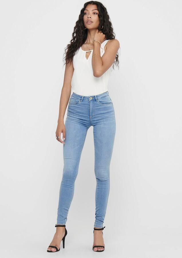 Only High-waist jeans ONLROYAL – Skinny-jeans met hoge taille en slijtage-effect - Foto 4