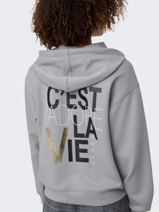 Only Hoodie ONLALINA LIFE L S PRINT HOOD SWT - Foto 3