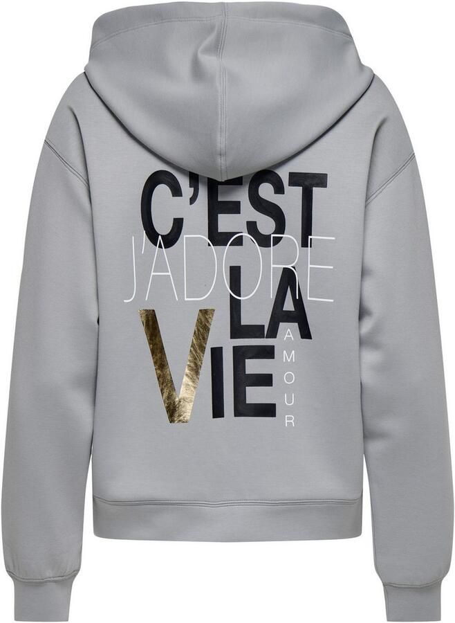 Only Hoodie ONLALINA LIFE L S PRINT HOOD SWT - Foto 5
