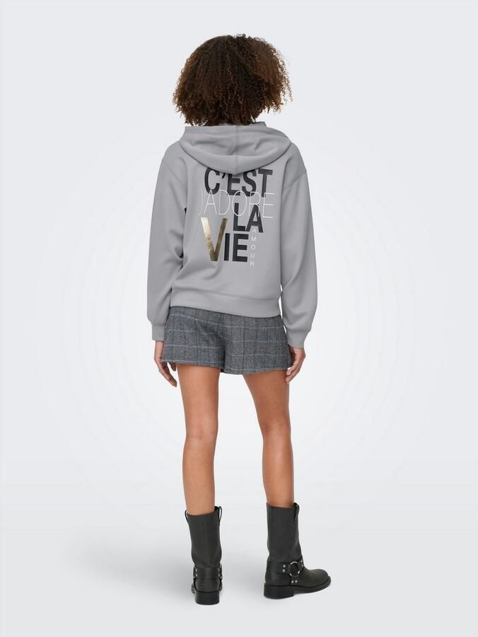 Only Hoodie ONLALINA LIFE L S PRINT HOOD SWT - Foto 2