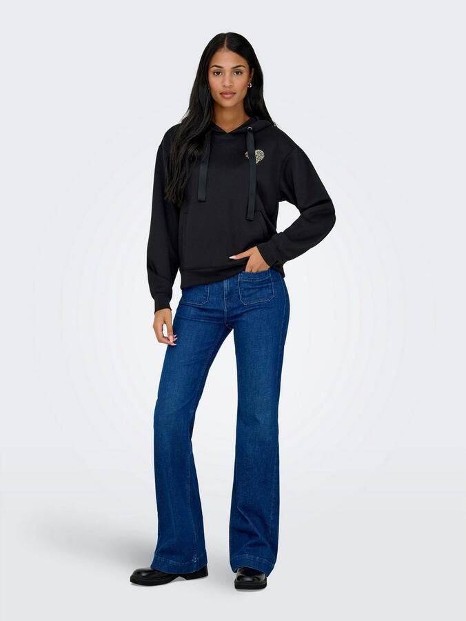 Only Hoodie ONLALINA LIFE L S PRINT HOOD SWT - Foto 2