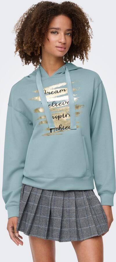 Only Hoodie ONLALINA LIFE L S PRINT HOOD SWT - Foto 4