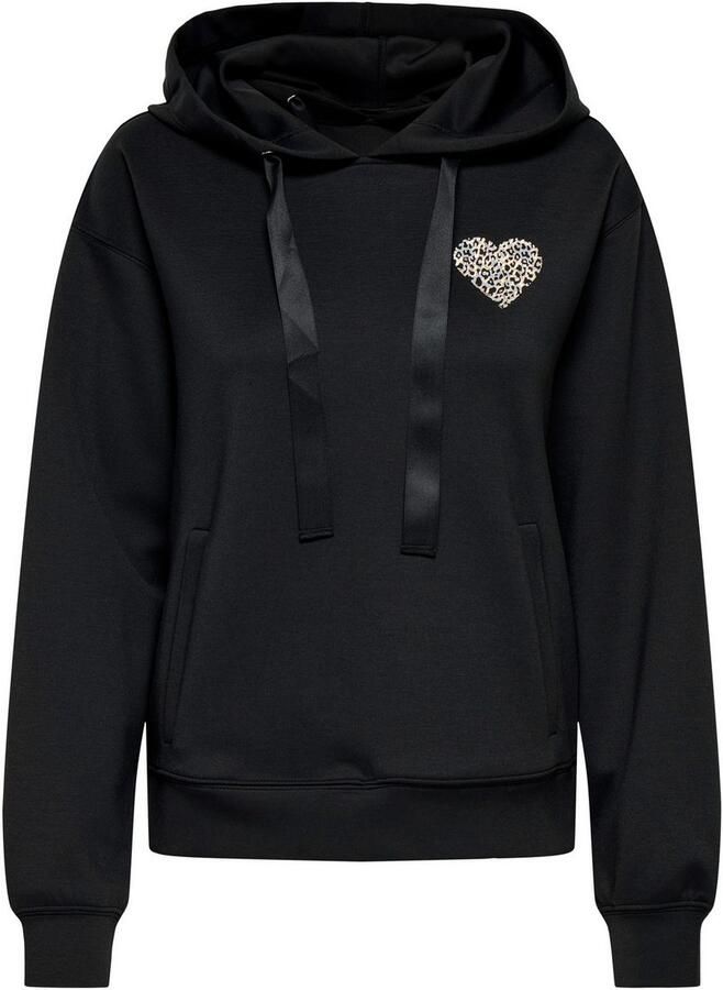 Only Hoodie ONLALINA LIFE L S PRINT HOOD SWT - Foto 5