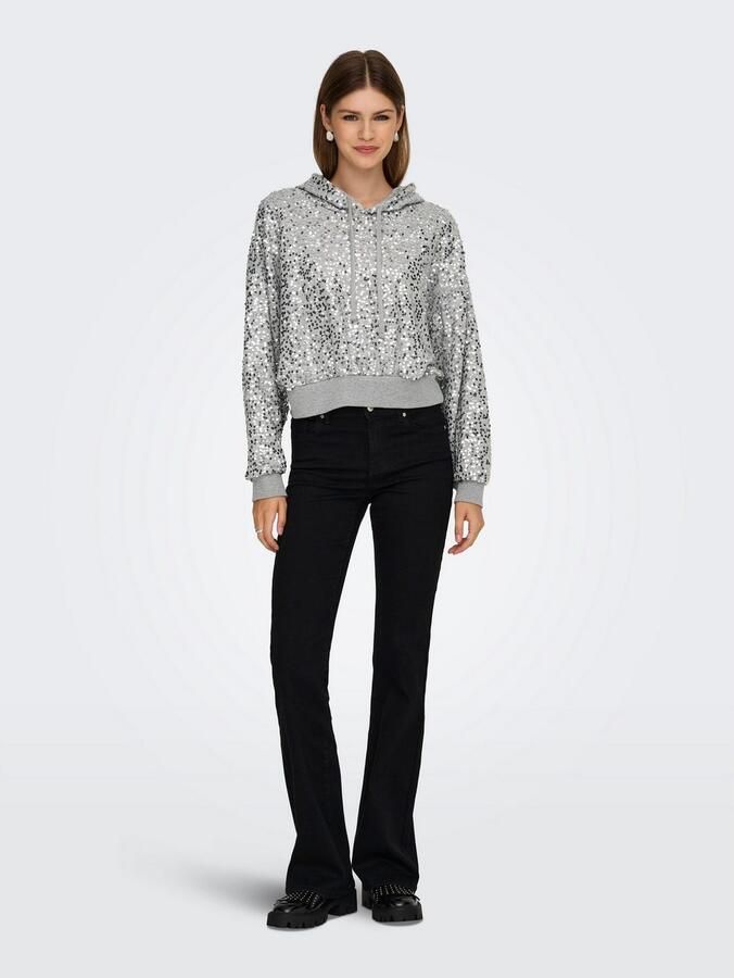 Only Hoodie ONLJADA L S SEQUINS HOOD SWT - Foto 3