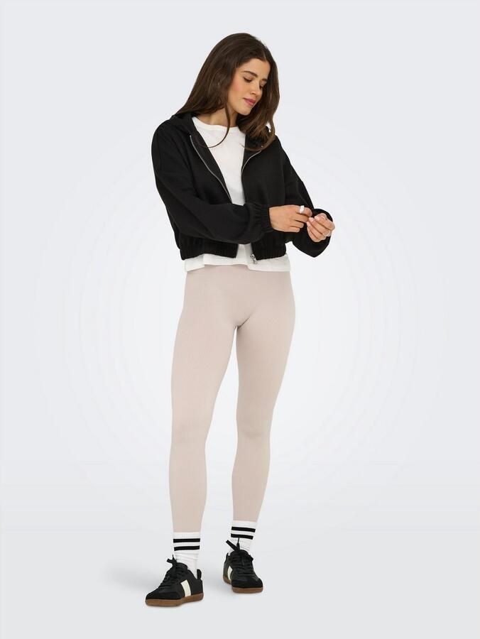 Only Hoodie ONLSCARLETT LS ELASTIC ZIP HOOD SWT NOOS - Foto 3