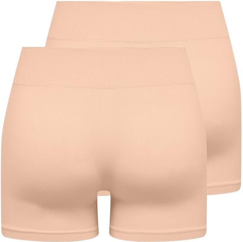 Only Hotpants ONLVICKY S-LESS MINI SHORTS 2-PACK (set 2-delig)