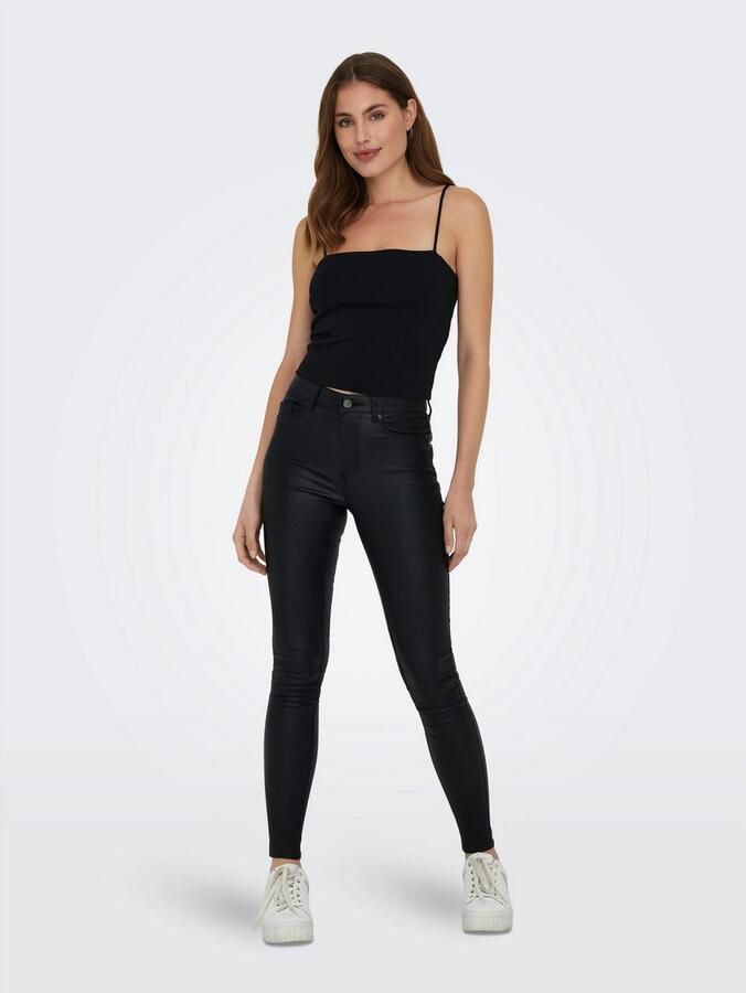 Only Imitatieleren broek ONLALIDA HW SKINNY COATED PANT PNT - Foto 3