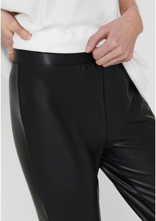 Only Imitatieleren broek ONLCOOL COATED LEGGING NOOS JRS