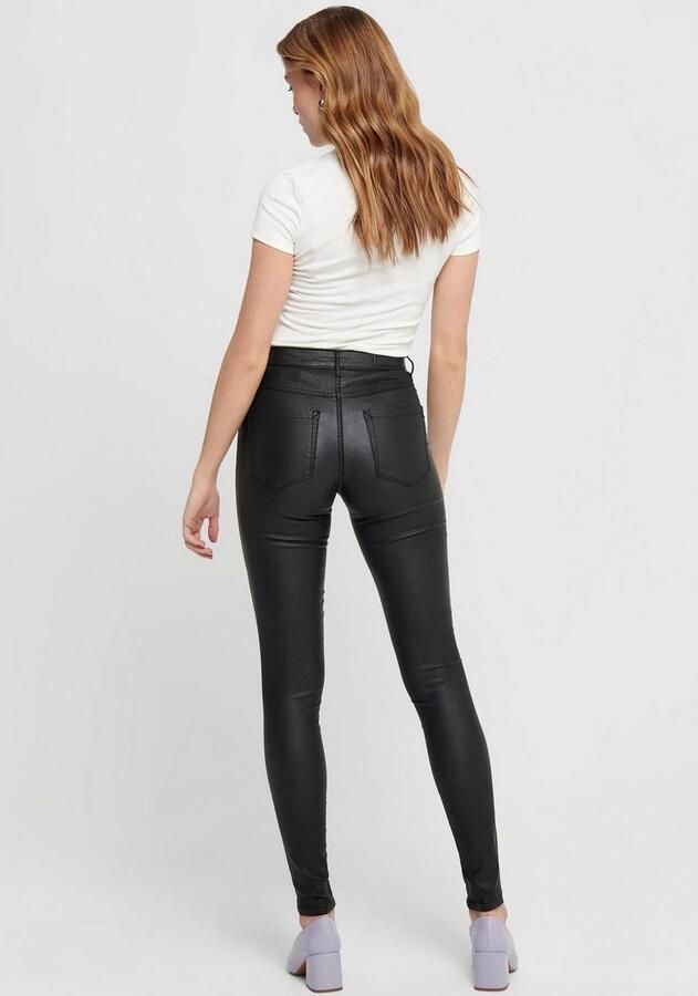 Only Imitatieleren broek ONLROYAL HW SK ROCK COATED - Foto 9