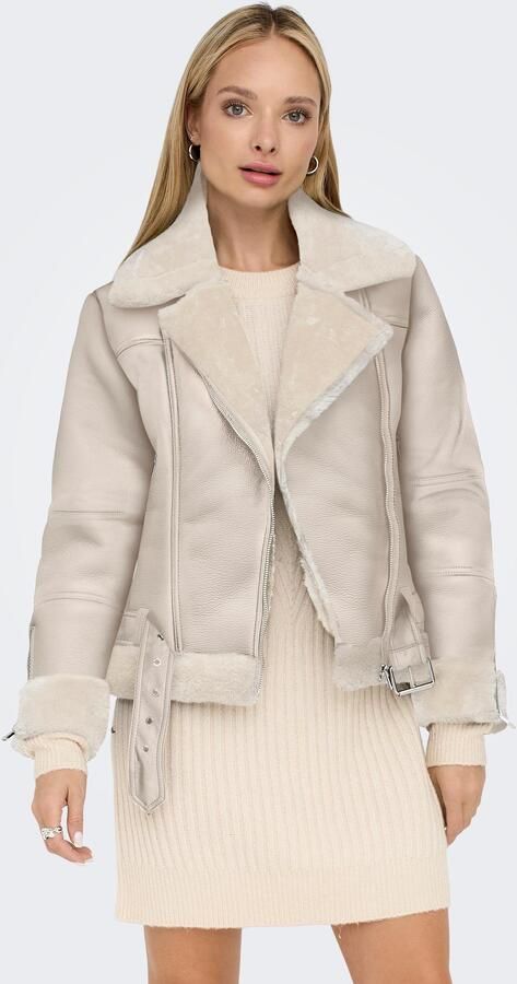 Only Imitatieleren jack ONLAGNETE FAUX LEATHER BIKER JKT OTW - Foto 3