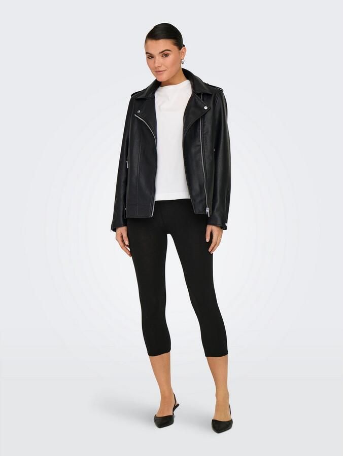 Only Imitatieleren jack ONLMILLE FAUX LEATHER JACKET OTW - Foto 4