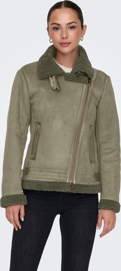 Only Imitatieleren jack ONLNEWDIANA AVIATOR JACKET CC OTW