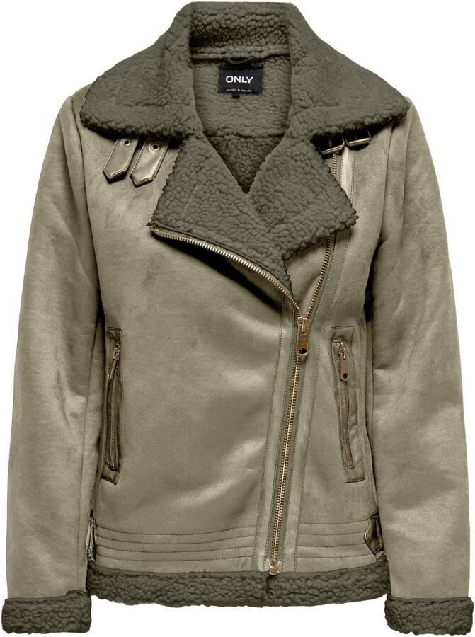 Only Imitatieleren jack ONLNEWDIANA AVIATOR JACKET CC OTW - Foto 3