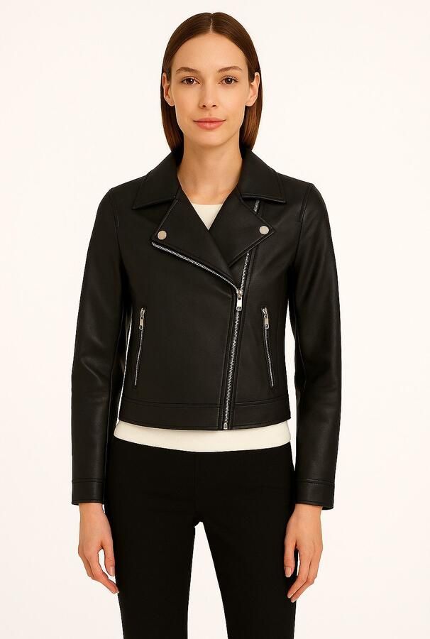 Only Imitatieleren jack ONLSABINE FAUX LEATHER BIKER OTW - Foto 2