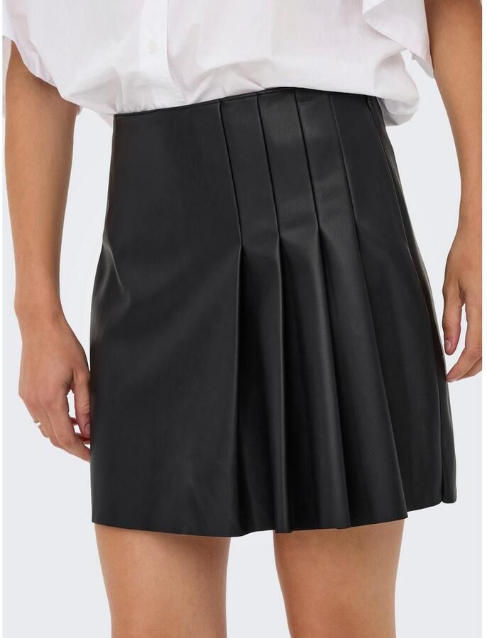 Only Imitatieleren rok ONLARTZY LIFE HW FAUX LEA PLE SKIRT PNT - Foto 2