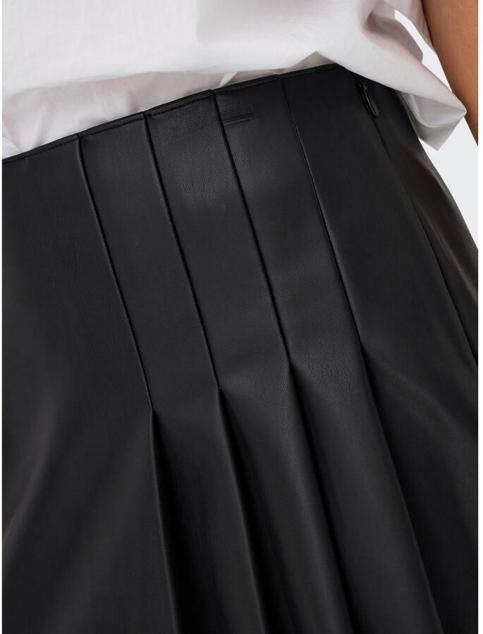 Only Imitatieleren rok ONLARTZY LIFE HW FAUX LEA PLE SKIRT PNT - Foto 3