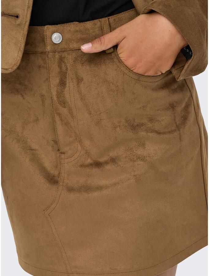 Only Imitatieleren rok ONLTULIP LIFE FAUX SUEDE SKIRT OTW