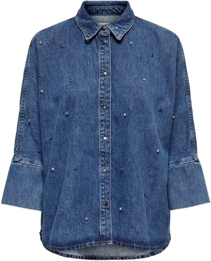 Only Denim Overhemd Klassiek Design met Moderne Details Blue Dames - Foto 6