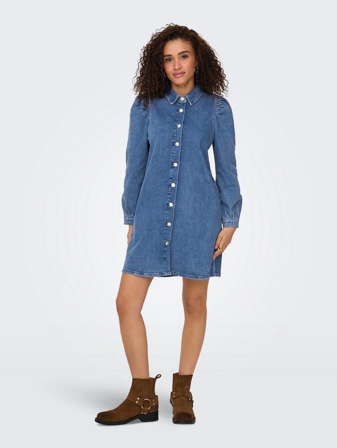 Only Jeans jurk ONLALMA L S DRESS DNM CRO - Foto 3