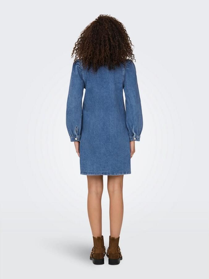 Only Jeans jurk ONLALMA L S DRESS DNM CRO - Foto 4