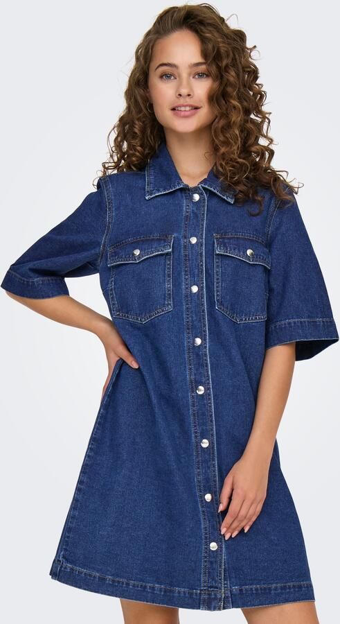 Only Jeans jurk ONLBELLE S S BUTTON DRESS DNM GUA NOOS - Foto 6