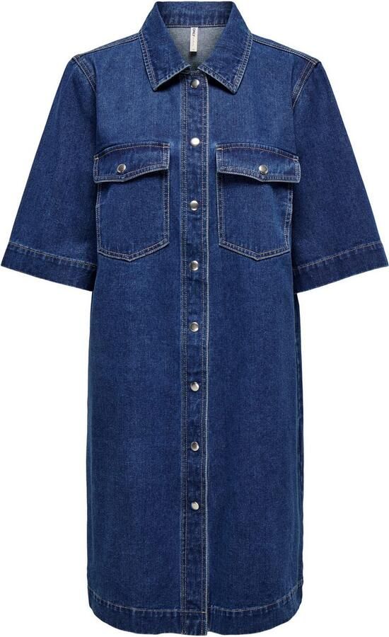 Only Jeans jurk ONLBELLE S S BUTTON DRESS DNM GUA NOOS - Foto 6