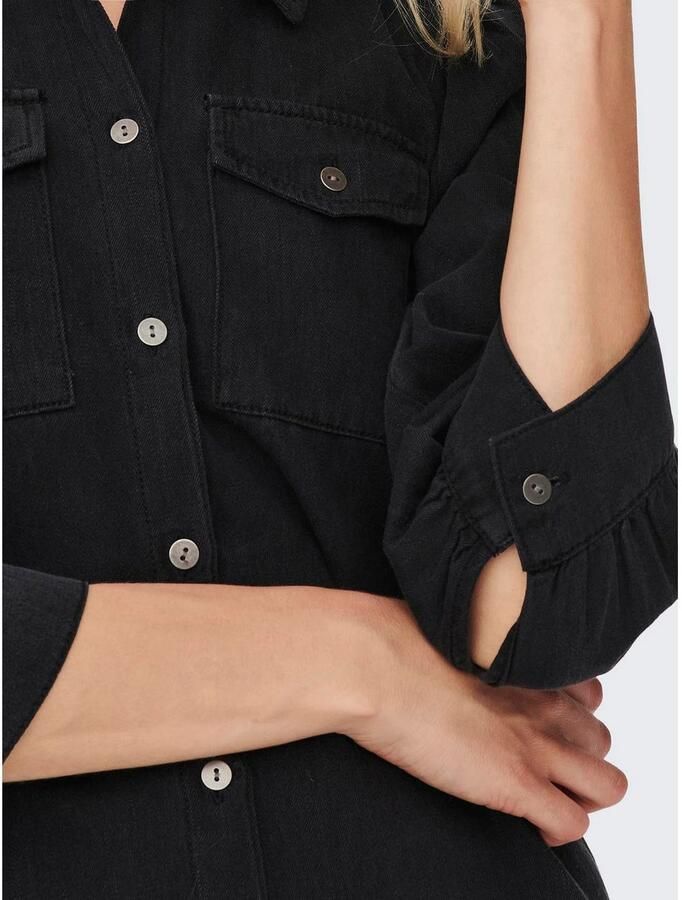 ONLY spijkerjurk ONLFELICA-GLOBA washed zwart - Foto 2