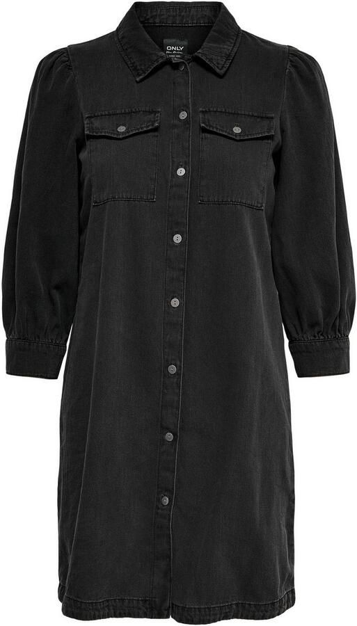 ONLY spijkerjurk ONLFELICA-GLOBA washed zwart - Foto 7
