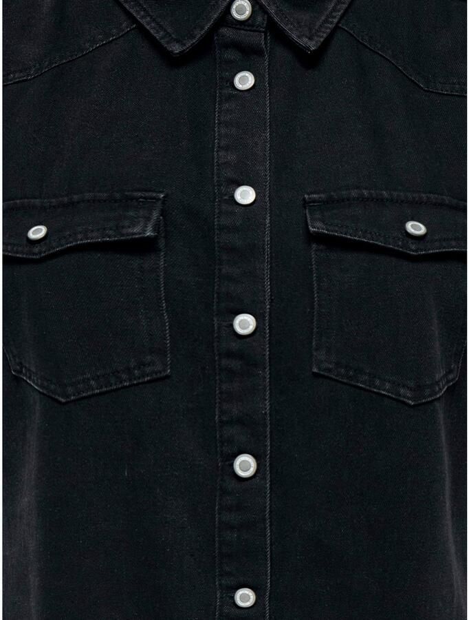 Only Jeans jurk ONLLISA – Denimjurk met knoopsluiting en borstzakken modieus denim regular fit katoenmix overhemdkraag - Foto 2