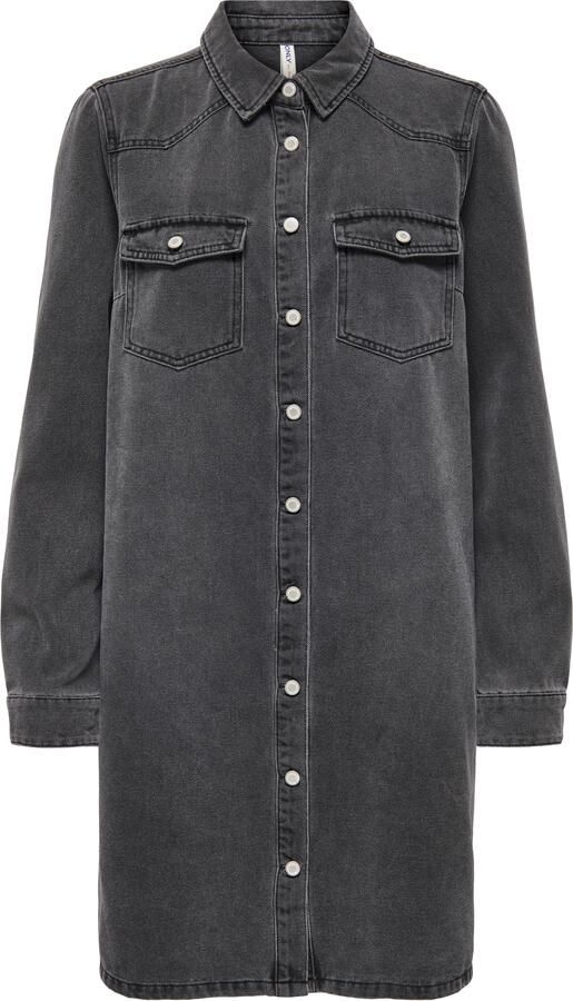 Only Jeans jurk ONLLISA L S DNM DRESS GUA NOOS