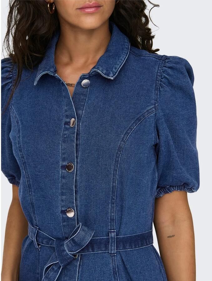 Only Jeans jurk ONLVIBBE SS BELT DNM DRESS NOOS