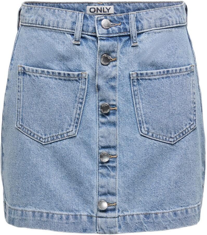 Only Nauwsluitende jeansrok met knoopsluiting model 'AMAZING' - Foto 2