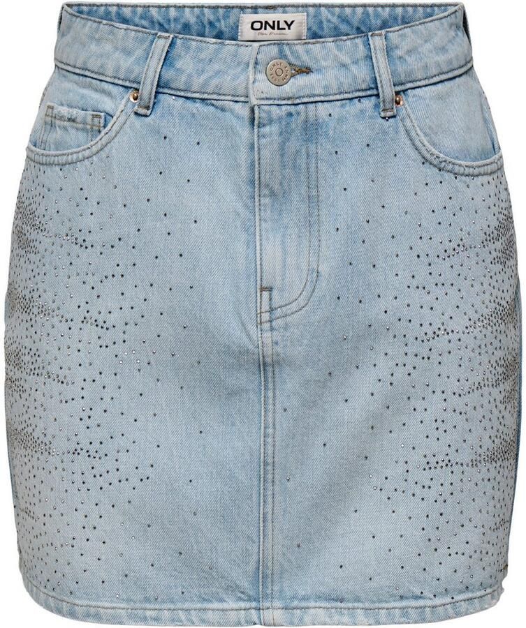 Only Jeans rok ONLSTELLA RHINESTONE SHORT SKIRT DNM AZG - Foto 2