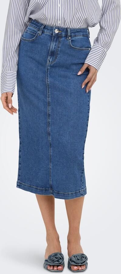 Only Jeans rok ONLWONDER MIDI BACK SLIT SKIRT PIM DNM - Foto 5
