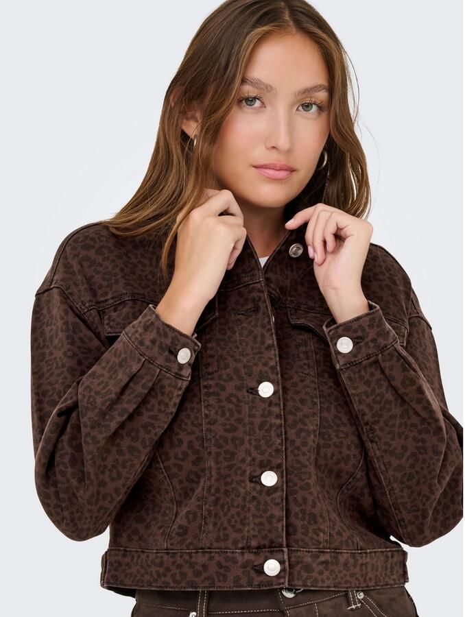 Only Jeansjack ONLANLIE-ANIMAL L S JACKET CC PNT - Foto 4