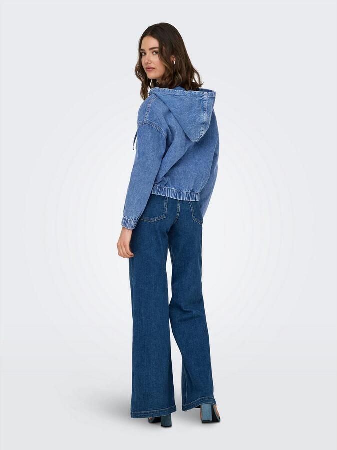 Only Jeansjack ONLKENZIE – Jeansblouson met capuchon en ritssluiting - Foto 5