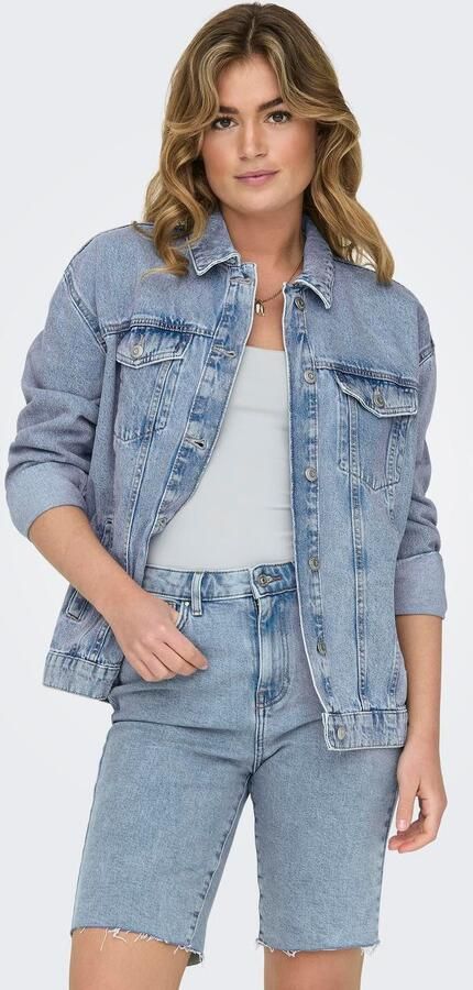 Only Jeansjack ONLOCEAN – Spijkerjack met knoopsluiting en manchetten - Foto 8