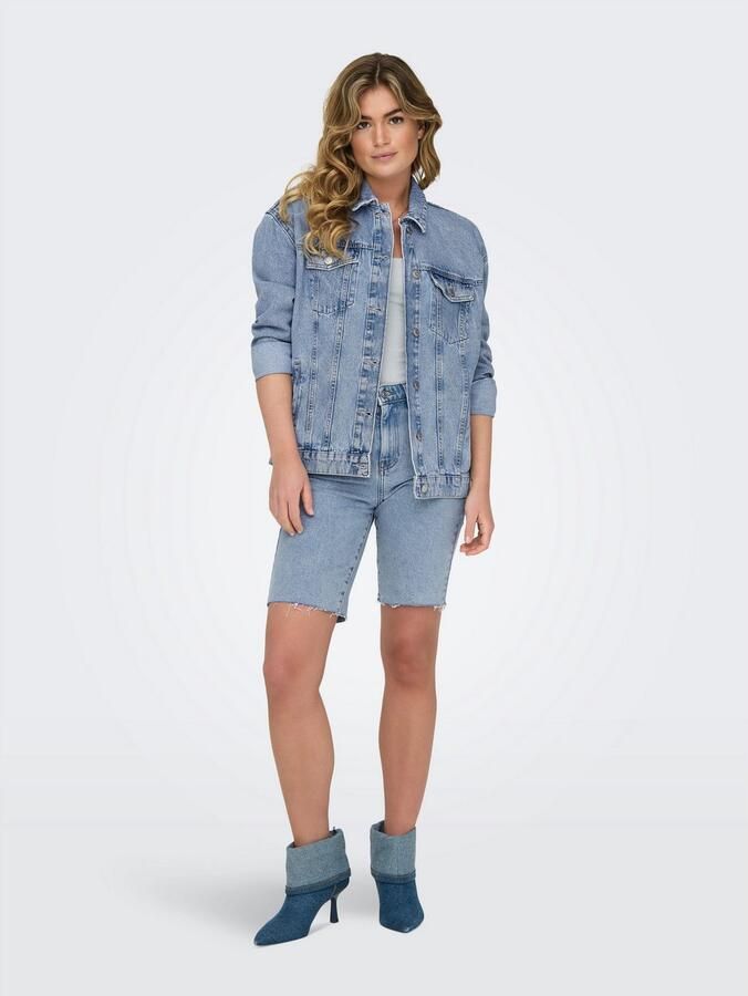 Only Jeansjack ONLOCEAN – Spijkerjack met knoopsluiting en manchetten - Foto 7